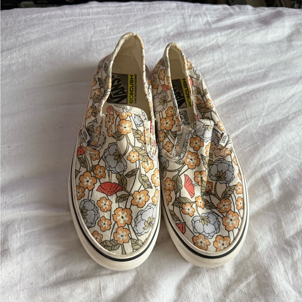 Vans Women's Floral Slip-On Sneakers